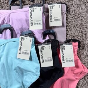 No Boundaries Womens NWT Thongs XXXL 22 bundle intimates panty underwear plus